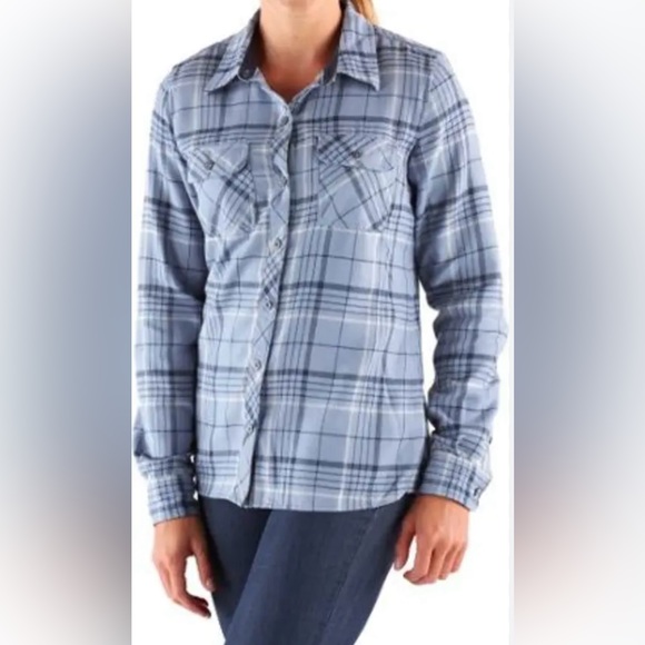 Marmot Tops - Marmot | Bridget Midweight Flannel Long-Sleeve‎ Shirt. Women’s XL. Blue plaid.